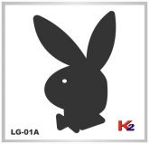 Adesivo LG01A - Playboy - Preto