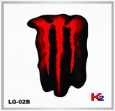 Adesivo LG02B - Monster - Vermelho