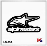 Adesivo LG03A - Alpinestars - Branco