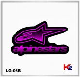 Adesivo LG03B - Alpinestars - Rosa