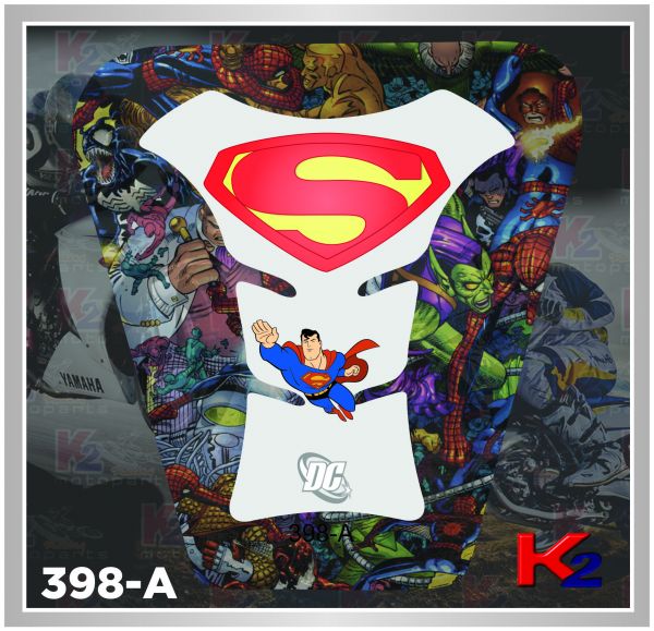 _Protetor de Tanque 398 - Super Man Branco
