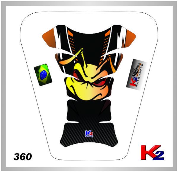 _Protetor de Tanque 360 - Hornet  - Preto/Laranja