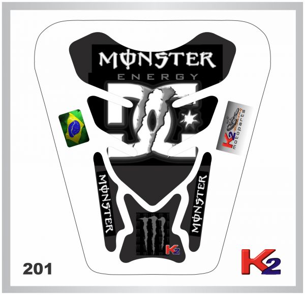 _Protetor de Tanque 201 - Monster - Preto/Branco