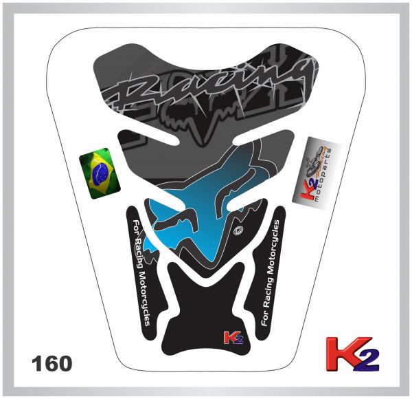 _Protetor de Tanque 160 - Fox Racing - Preto Azul