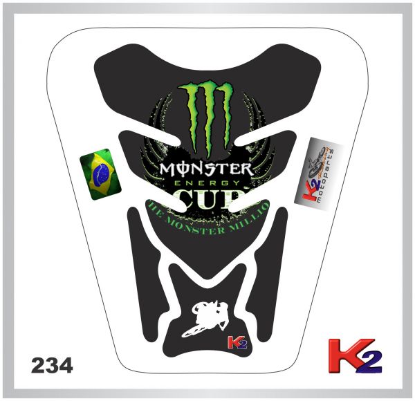 _Protetor de Tanque 234 - Monster - Preto/Verde/Branco