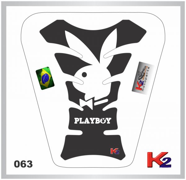 _Protetor de Tanque 062 - Playboy - Preto/Branco