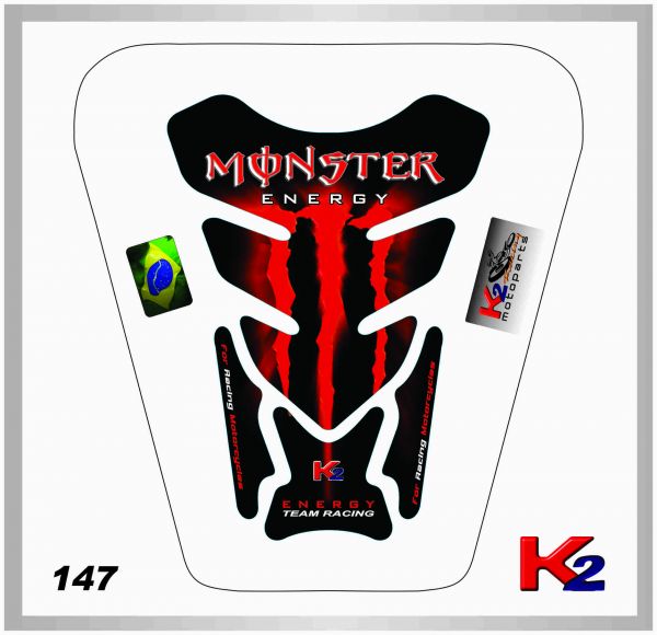 _Protetor de Tanque 147 - Monster Vermelho