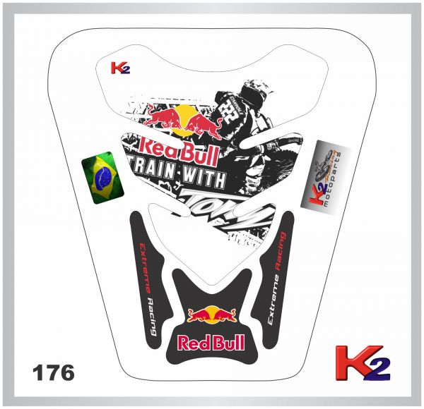 _Protetor de Tanque 176 - Red Bull - Preto/Branco