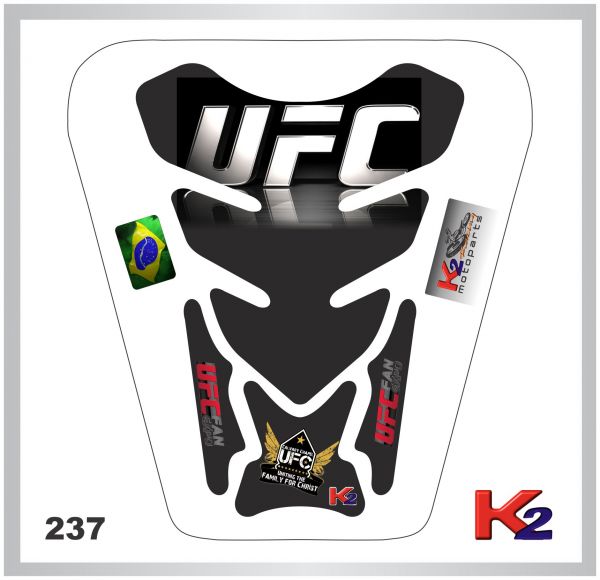 _Protetor de Tanque 237 - UFC - Preto/Branco/Vermelho