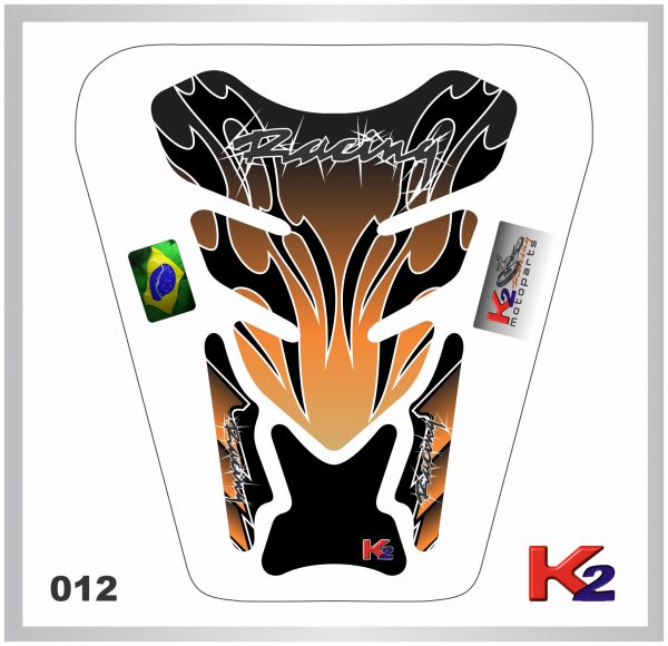 _Protetor de Tanque 012 - Racing - Laranja