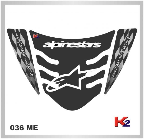 Rabeta - 036 ME - Alpinestars - Preto/Branco